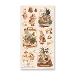 Stickii – Whimsical Terrarium Stickers – 1 Fantasy Rabbit & Sheep Sticker Sheet