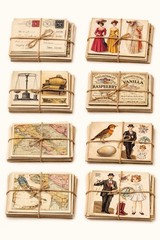 175 Ephemera Lot Junk Journal Grab Bag Scrapbook Paper Collage Scrapbooking