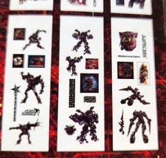 NOS lot of 3 Transformers Stickers 1 Sheet 2010 Pkg and 2 Flip Packs 2011