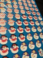 vintage Trends Super Shapes Stickers SUPER SNOW FRIENDS LOT of 7 Sheets 2003