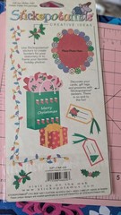 Vintage Stickopotamus binder stickers, CHRISTMAS LIGHTS Bulbs Christmas stickers