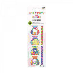 Hello Kitty and Friends Sanrio 6-Pack Magnetic Bookmark Clips Multi-Color