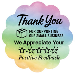 Thank You for Supporting Small Business – 2” Round Feedback Sticker