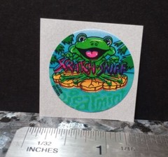 Vintage Stickers Spearmint Scratch And Sniff Sticker GREAT SCENT Slicker Sticker