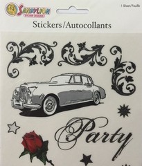 FORMAL AFFAIR GLITTER Stickers(21pc)5.5″x12″ Prom•Dance•Dress•Tux•High School
