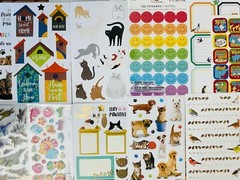 555+ Sticker Themes: Butterfly Flower Cats Dogs Birds Island Tropical Sea Life