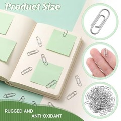 100 PCS Mini Paper Clips, 0.59 Inches Metal Tiny Paperclips Cute Notes