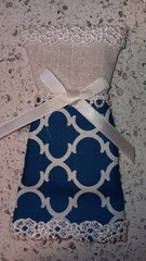 Lot of 3 Handmade Dresses For Junk Journals Scrapbooks Shadow Boxes Or Ornaments