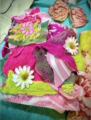 Junk Journal Embellishment Kit w/Artisan Yarn, Crystals & Smudge Shells