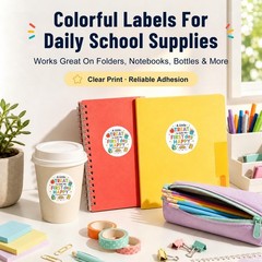 120 PCS Back to School Stickers for Students Teachers Classroom, Round First …