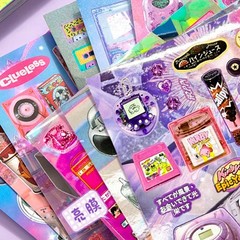 2-in-1 Japanese Sticker Set | 650+ Showa & 800+ Y2K Retro Designs for Crafts, Jo