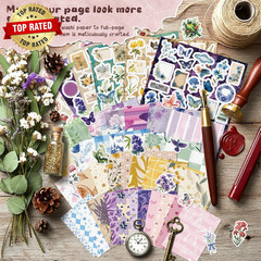 540 PCS Vintage Floral Scrapbook Supplies & Scrapbook Stickers Junk Journal Supp