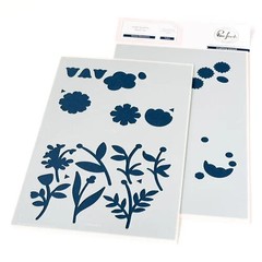 Pink Fresh HIGH QUALITY STENCILS – SWEET BLOSSOMS – 2 PCS