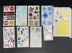 Lot Of Scrapbooking Crafting Stickers 24 Several Loose Sheets New