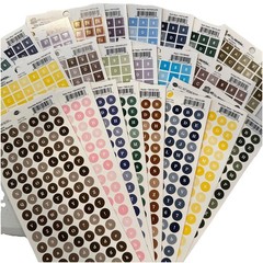 Lot Of 24 Sheets All My Memories Alphabet Stickers Alpha Blocks Alpha Rounds