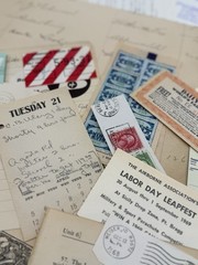 A curated collection of authentic vintage ephemera for art/junk journaling