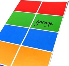 Assorted Color Label Stickers 250 Pieces 3×2 Inches for Moving and Labeling