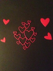 HEARTS Cut-out Die Cut Embellishments 6 pcs 3-1/4″ x 2-1/2″ Choose Color