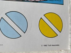 Vtg 90s NEW Stickers Troll Associates Reading Book Club School Our Great Earth