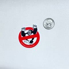 Crossed Out Gorilla Brandy Melville Sticker