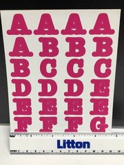 Creative Memories Stickers PINK ALPHABET LETTERS NUMBERS ABC/123 – Retired