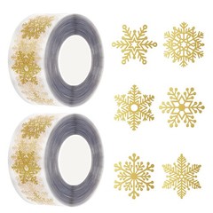1000 Holiday Stickers for Cards, Valentine Stickers Roll – 6 Unique Snowflake…
