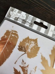 Royal Rub-Ons Transfers – Gold Leaves Metallic Foil – RETIRED NEW 27