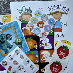 Vintage 80s 90s Y2K Sticker Partials & Singles Various Brands Years Sanrio Lot