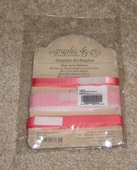 Graphic 45 Staples….May Arts Ribbon/Trim. Nine yards ~ Precious Pink