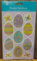 Vintage 44 Forget Me Not American Greetings Easter Stickers Eggs Butterflies NIP