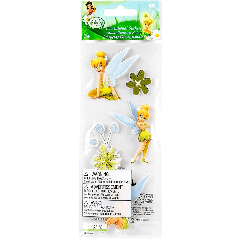 EK Success DISNEY FAIRIES Dimensional Stickers – TINKER BELL – 5 pcs