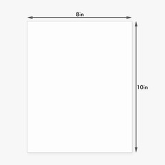 Backing Boards 8×10 Uncut White Acid-Free 100 Pack – Ideal for Photos & Art