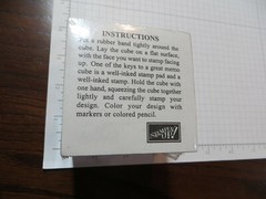 Stampin Up Memo Cube Paper Cube Rubber stamping Crafting New