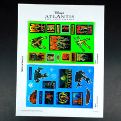 Disney Atlantis The Lost Empire Lot of 6 Sandylion Stickers Prismatic Kromekote