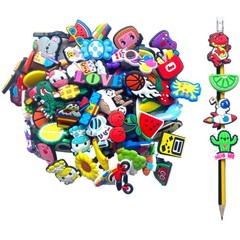 100PCS Kawaii Pencil Toppers, Cute Pen Charms for Kids Classroom Rewards