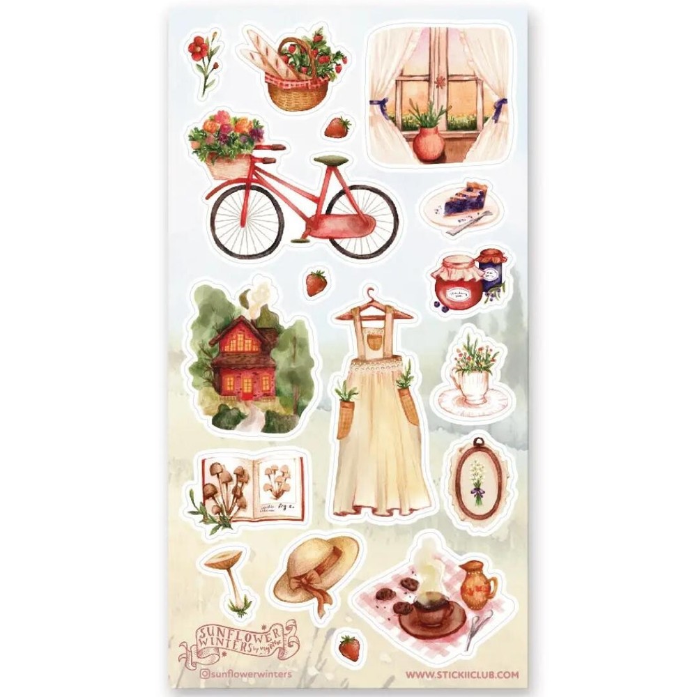 Cottagecore Life – Sticker Sheet – Diary – Scrapbook – New in Packaging