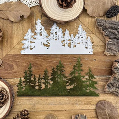 Christmas Tree Line Metal Die Cuts for Card Making,Merry Christmas Tree Snowfake