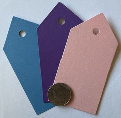LARGE TAG COUPLE Die-Cut Embellishments(6pc)Label •Journaling•Gift•Card Making•