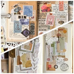 300 Pcs Vintage Washi Stickers 6 Sets Floral Tickets Journaling Scrapbook Planne