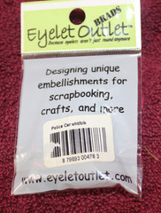 Eyelet Outlet Brads Police Car White and Black
