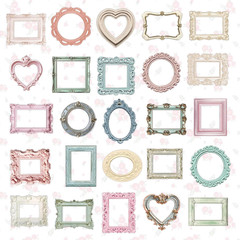 100 Pcs Vintage Frame Decorative Stickers – Scrapbooking Supplies for Planner…