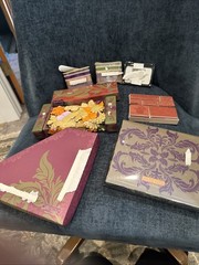 Portofolio Scrapbooking Embellishment Collection – Purple Floral Treasures Lot