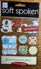 Soft Spoken Grandmother Nana Worlds Greatest Grandma Mom Grammy Family Stickers