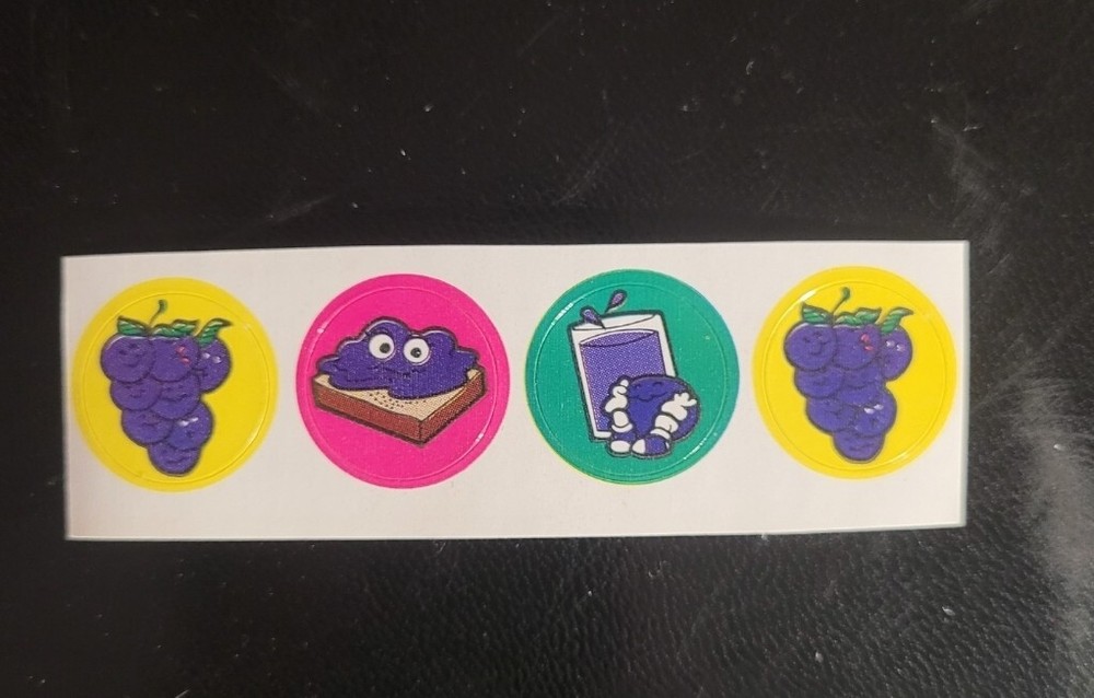 scratch and sniff stickers NEW CTP mini strip Grape scent