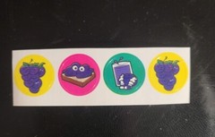 scratch and sniff stickers NEW CTP mini strip Grape scent