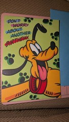 Hallmark Pluto Greeting Card Birthday Smooch w/Envelope Mickey Unlimited