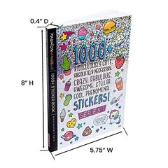 1000+ Cute Kids Stickers Book 40 Pages Scrapbook Planner Craft Reward Stickers