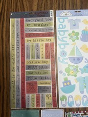 Boy Scrapbooking Lot Embellishments Stickers Baby Kid