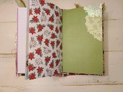 100-Page Handmade Christmas Junk Journal Vintage Charm Ready for Your Creativity