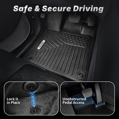 OEDRO Floor Mats Tailored Fit for Toyota Tundra CrewMax Cab/Double Cab 2014-2…